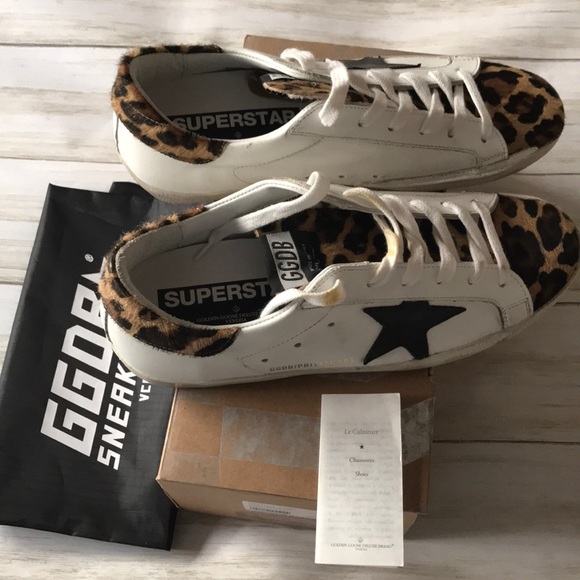 Golden Goose Shoes - Golden Goose shoes NWT Superstar white leopard